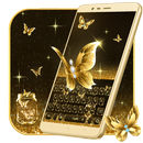 Gold flying butterfly APK