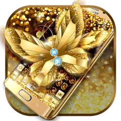 Golden Butterfly Keyboard APK download