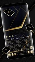 Golden Black Business Keyboard Theme ảnh chụp màn hình 1