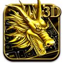 3D Golden Dragon Keyboard-APK