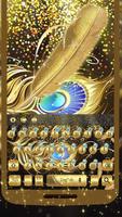 gold feather keyboard luxury golden mask تصوير الشاشة 2