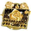 Golden Flower Butterfly Keyboard Theme