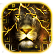 Goldenes Löwe-Tastatur-Thema