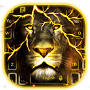 Goldenes Löwe-Tastatur-Thema APK