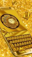 Gold Pattern Keyboard poster