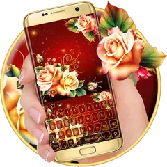 Luxury Rose Petal Keyboard Theme