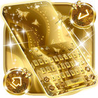 Golden keyboard icône