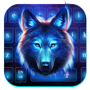 Galaxy Night Wolf Keyboard Theme APK