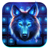 Galaxy Night Wolf Keyboard Theme icon