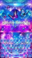 Galaxy Butterfly Keyboard Theme poster
