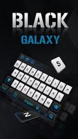 Black White Galaxy keyboard ảnh chụp màn hình 1