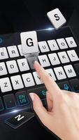 Black White Galaxy keyboard ảnh chụp màn hình 2