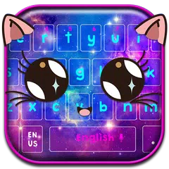 Galaxy Kawaii Kitty Keyboard Theme APK download