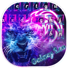 Galaxy Lion King Emoji Theme icône