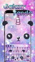 Galaxy Panda Tastatur Plakat