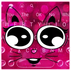 Galaxy Pink Kitty Keyboard Theme APK download