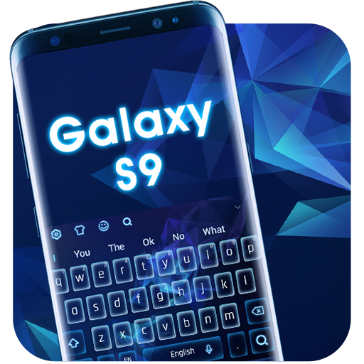 Синяя клавиатура для Galaxy S9