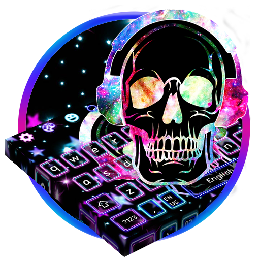 Galaxy Music Skull Keyboard