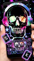 Galaxy Music Skull Keyboard poster