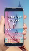 Motyw klawiatury dla Galaxy J5 plakat