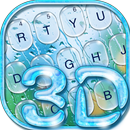 3D Glass Water Drop Keyboard Theme aplikacja