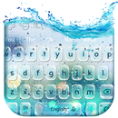 Glas Wasser Tastatur Thema APK