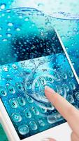 Glas Wasser Tastatur Plakat