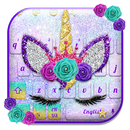Glitter Unicorn-toetsenbord-APK
