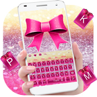 Pink Glitter Bowknot icono