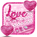 Glitter Love Heart Keyboard APK