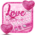 Glitter Love Heart Keyboard ไอคอน