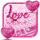 Klawiatura Glitter Love Heart aplikacja