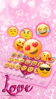 Glitter Love Heart Keyboard syot layar 2