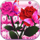 Glittering Rose Butterfly Keyboard APK