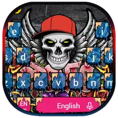 Graffiti Skull Keyboard Theme APK Herunterladen