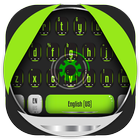 green mechanical eye keyboard magic ball ícone