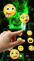 Green Skull Keyboard syot layar 2