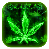 Groen Rasta Weed Keyboard-icoon