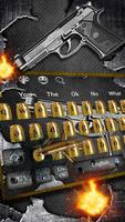 برنامه‌نما Gun and Bullets Keyboard عکس از صفحه