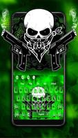 Gun Ghost Skull Keyboard poster