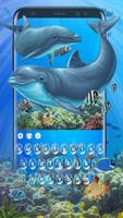 Dolphin Sea Keyboard Theme Affiche