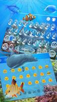 Dolphin Sea Keyboard Theme syot layar 2