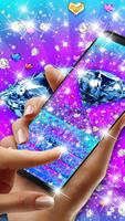 Blue Diamond Keyboard Theme ảnh chụp màn hình 1