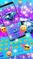 Blue Diamond Keyboard Theme ảnh chụp màn hình 2