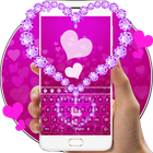 Pink Diamond Heart Keyboard-icoon