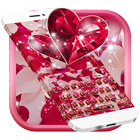 Diamond Heart Rose Keyboard ikon