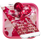 Diamond Heart Rose Teclado icono