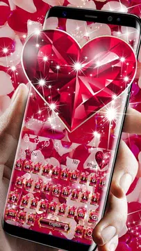 Screenshot 1 for Diamond Heart Rose Keyboard