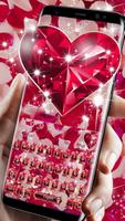 Diamond Heart Rose Keyboard ポスター