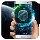 earth galaxy keyboard space warship neon APK
